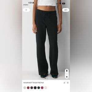 BNWT Aritzia Homestretch Smooth Vibe Pant Black Size Small